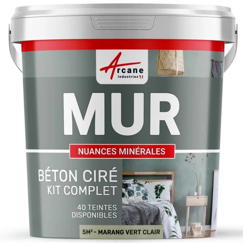 Kit microcemento para muros - 5 m² lino beige - arcane industries