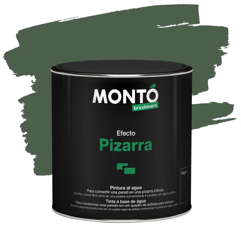 Esmalte efecto pizarra montó 500ml verde