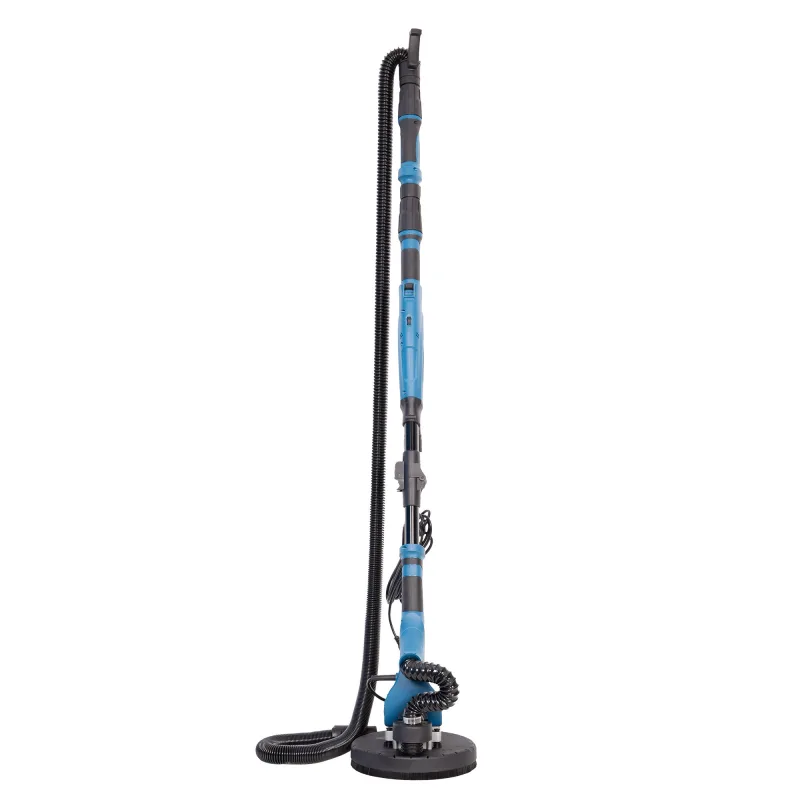 Lijadora de pared y techo eléctrica 710 w 1500 rpm | tubo extensible, aspiración de polvo y luz led integrada | incluye maletín