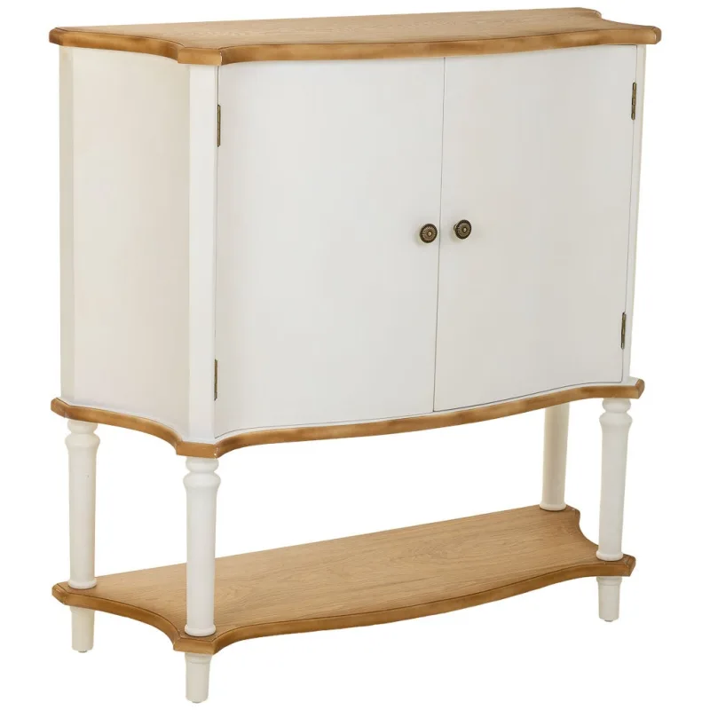 Recibidor de madera blanco 106x37x105h cm