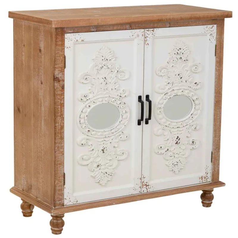 Recibidor de madera multicolor con 2 puertas 80x35x80h cm