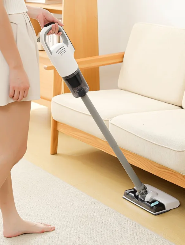 Aspiradora inalámbrica moorle, potencia de succión de 50 kpa, aspiradora y mopa combinadas, ligera y portátil, recargable, para alfombras.