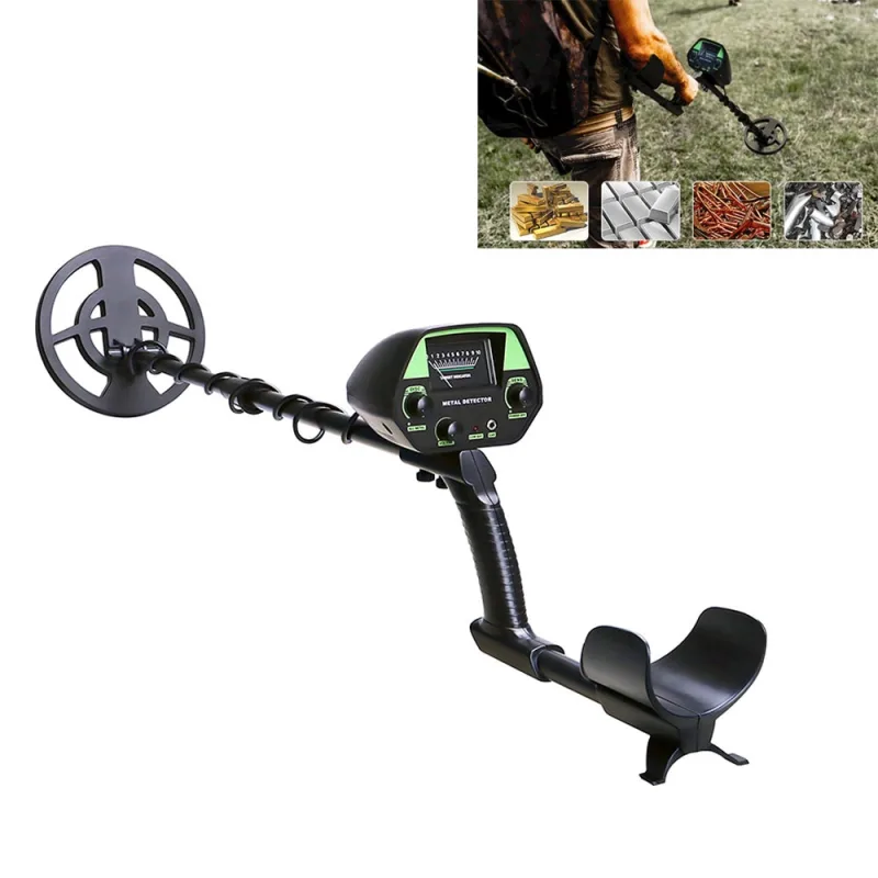 Gtx5030g, instrumento de detección metálica subterráneo, localizador de tesoros, buscador de oro, detecta cobre, hierro y monedas (verde) -beaface
