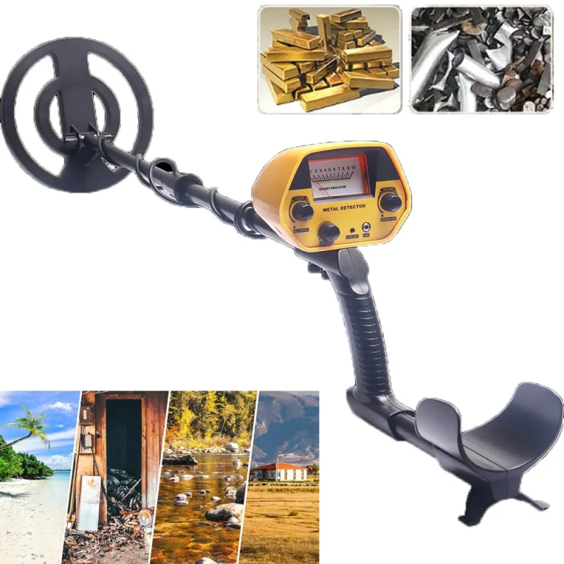 Instrumento de detección metálica subterráneo gtx5030h, localizador de tesoros profesional, detecta oro, monedas, joyas, cobre (amarillo)-moorle