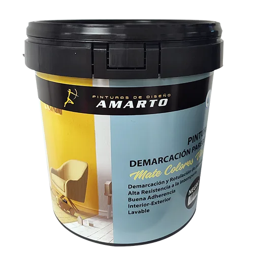 Pintura plástica de demarcación interior y exterior pared y techo base agua negro mate (aprox. ral 9004) lavable 14 l
