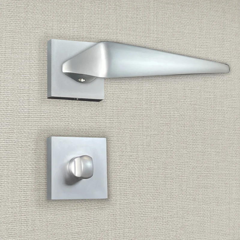 Manilla de puerta de diseño sofia acabado cromo mate - katchmee