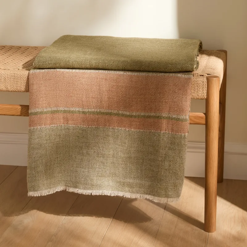 El Corte Inglés - Manta decorativa lino Hanasaki.