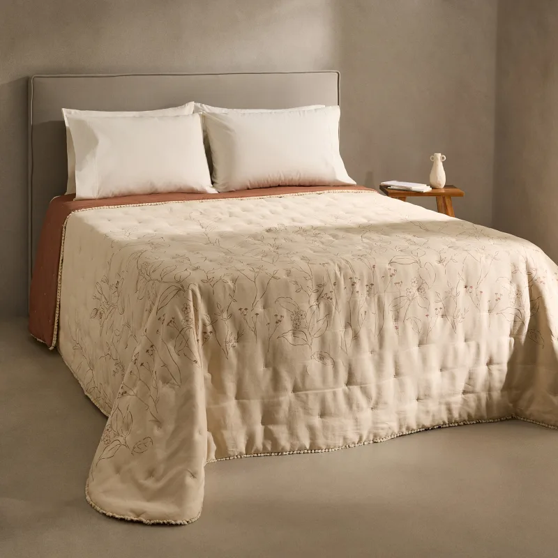 El Corte Inglés - Edredón lino y viscosa Clay.