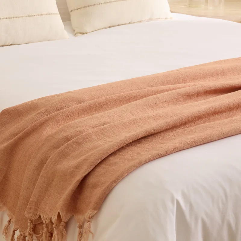 El Corte Inglés - Manta decorativa lino Penda.