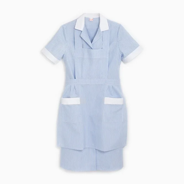 Creyconfe - Uniforme completo de rayas para servicio doméstico Hellín Creyconfe.