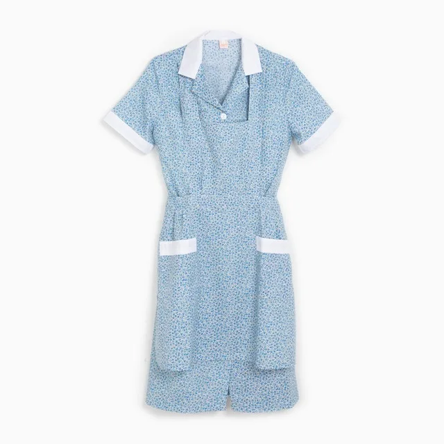 Creyconfe - Uniforme para servicio doméstico con estampado de flores Hellín Creyconfe.