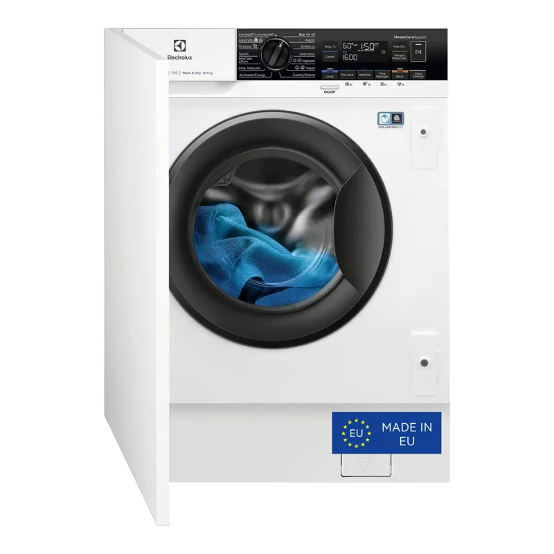 Electrolux - Lavadora secadora integrable Electrolux 8 kg / 1.600 rpm - EN7W3866OF.
