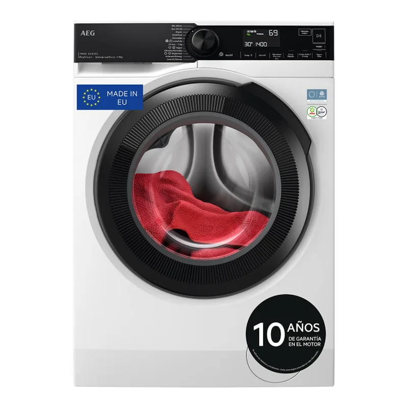 AEG - Lavadora AEG 9 kg / 1400 rpm Vapor, cajón UniversalDose - LFR7394O4V.