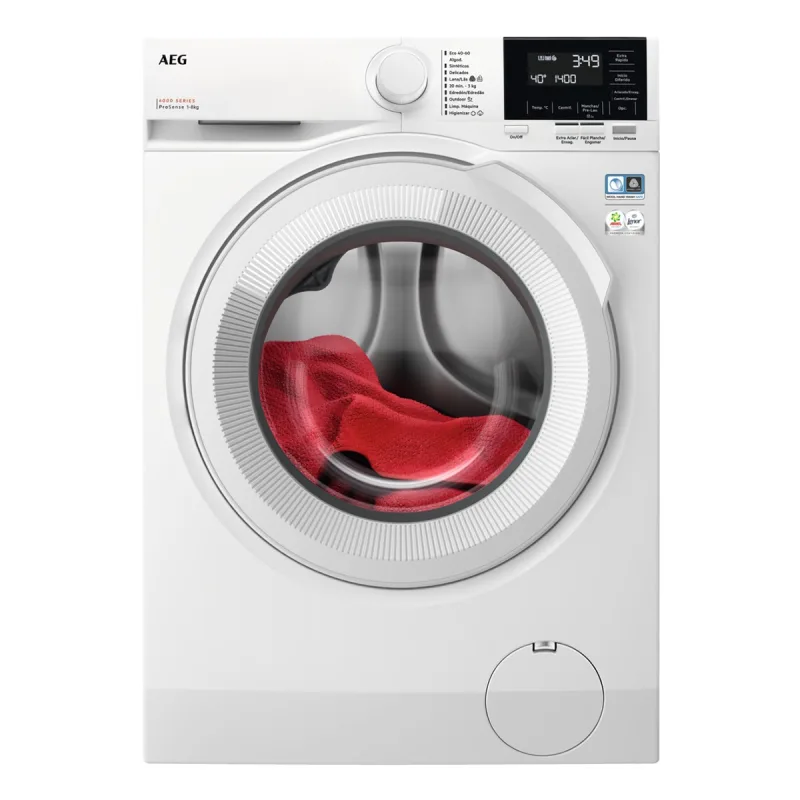 AEG - Lavadora AEG 8 kg/ 1400 rpm, Prosense -LFR6184N2B.