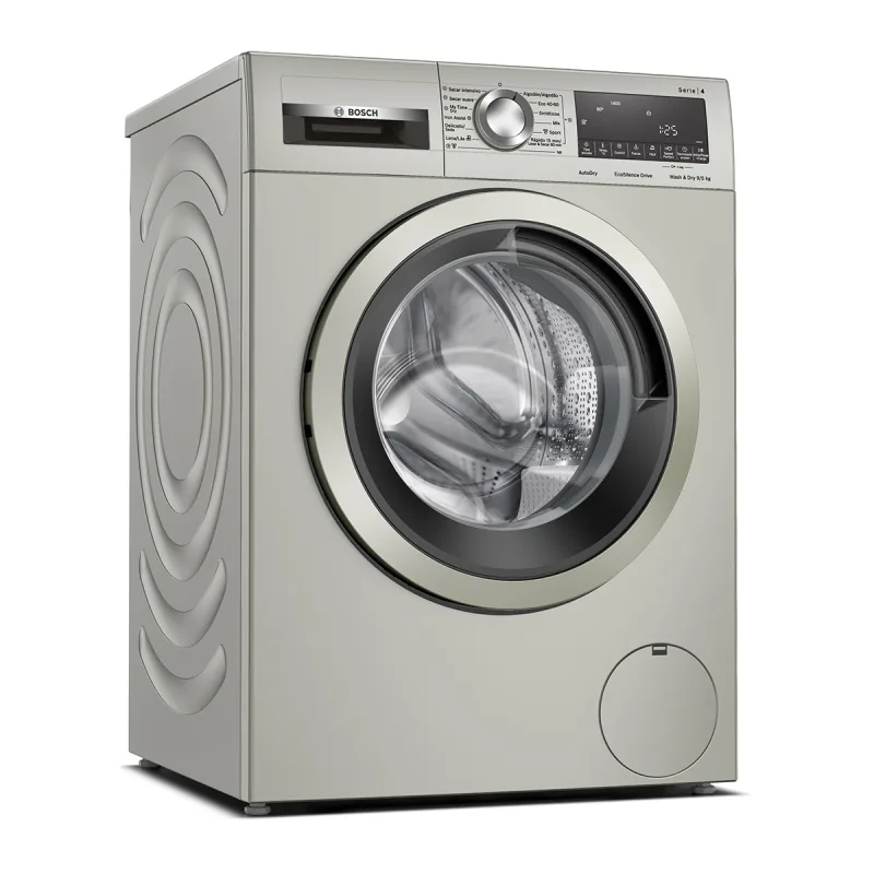 Bosch - Lavadora secadora Bosch 9 kg / 1.400 rpm, Motor Ecosilence, Iron Assist - WNA1341XES.