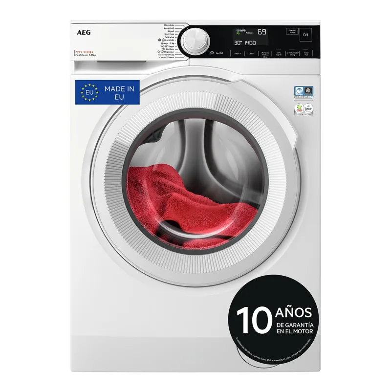 AEG - Lavadora AEG 11 kg / 1400 rpm Serie 7000 ProSteam® - LFSR7304L2B.