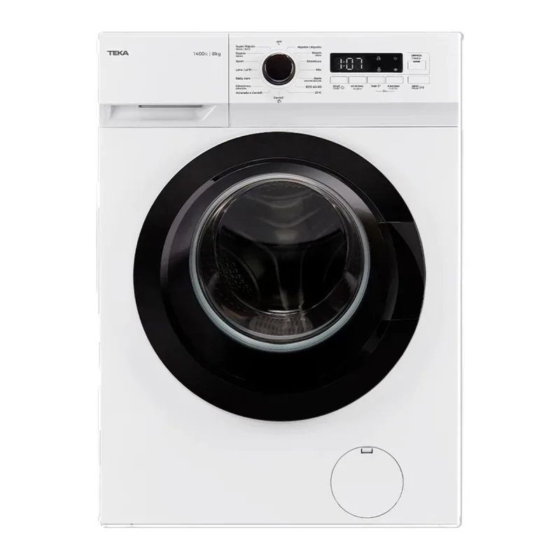 Teka - Lavadora Teka 8 Kg / 1.400 rpm con Motor Inverter, 15 programas - WMK 40840.