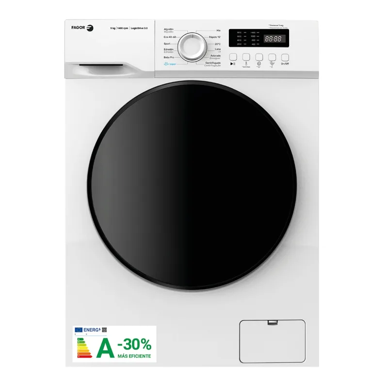 Fagor - Lavadora Fagor 9 kg/1.400 rpm, Motor Inverter - 3FE-9712.