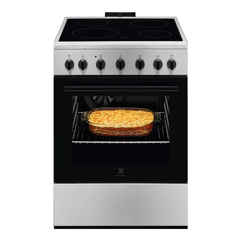 Electrolux - Cocina compacta Electrolux 60 cm, placa vitrocerámica con 4 zonas y horno eléctrico -.