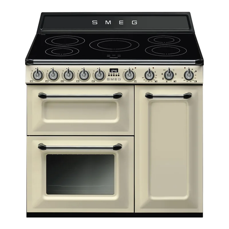 Smeg - Cocina compacta Smeg con placa de gas con 5 zonas y 3 cavidades para horno - TR93IP2.