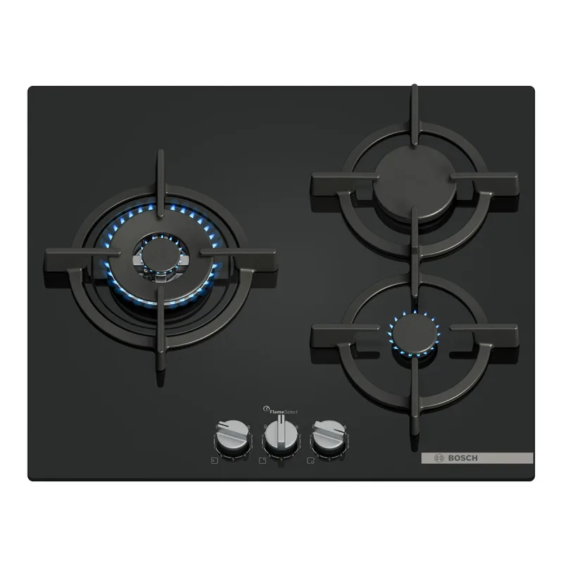 Bosch - Placa de gas Bosch Serie 6, FlameSelect, GasStop, PPC6A6I10.