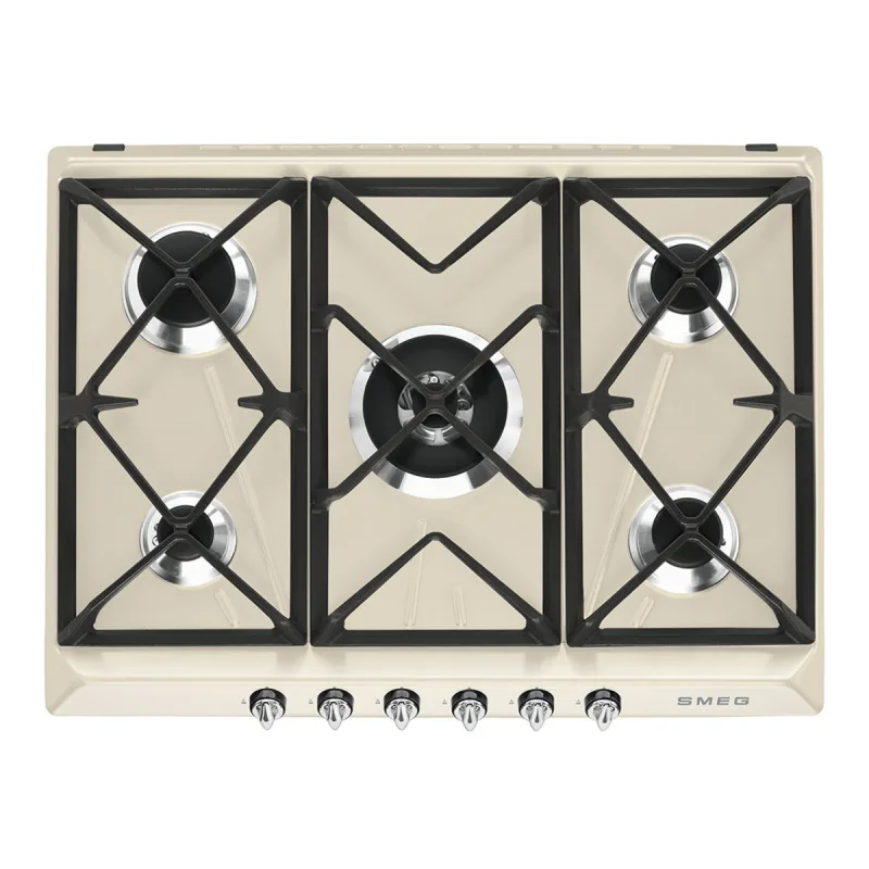 Smeg - Placa gas Smeg 5 quemadores - SR975PGH.