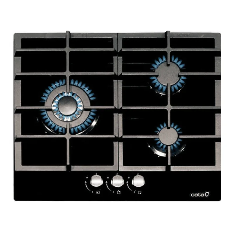 Cata - Placa gas Cata 3 quemadores - LCIB 6021 BK.