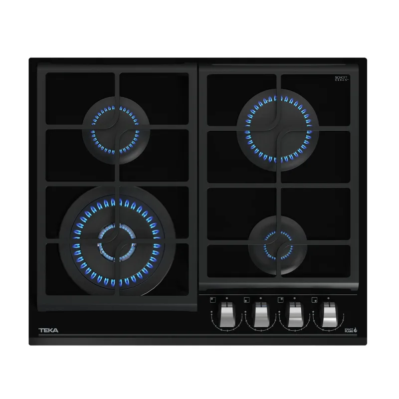 Teka - Placa de gas Teka con 4 quemadores - GZC 64320 XBN.