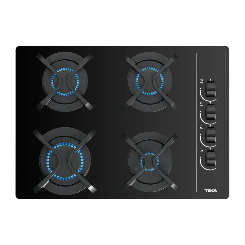 Teka - Placa de gas Teka con 4 quemadores - GBC 64003 KBN.