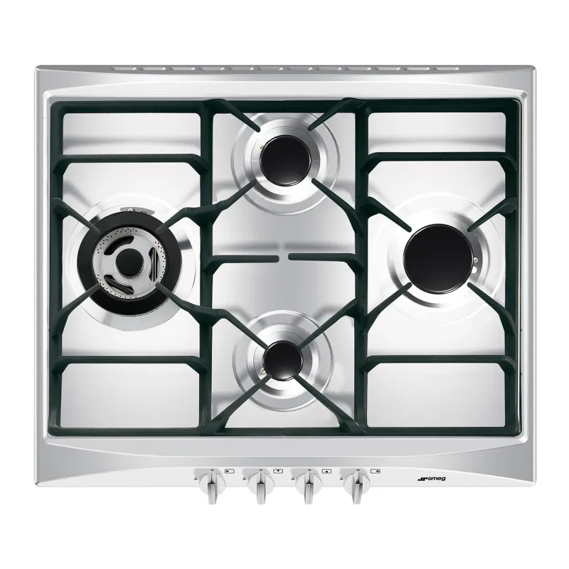 Smeg - Placa gas Smeg 4 quemadores - SR264XGH2.