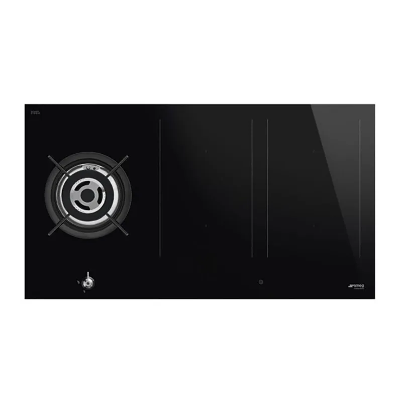Smeg - Placa gas mixta Smeg 1 quemador y 4 zonas inducción - PM3953D.