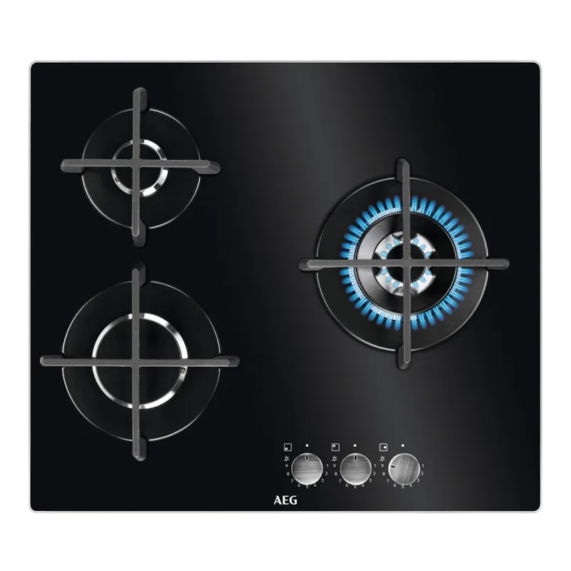AEG - Placa gas AEG 3 quemadores - HKB63320NB.