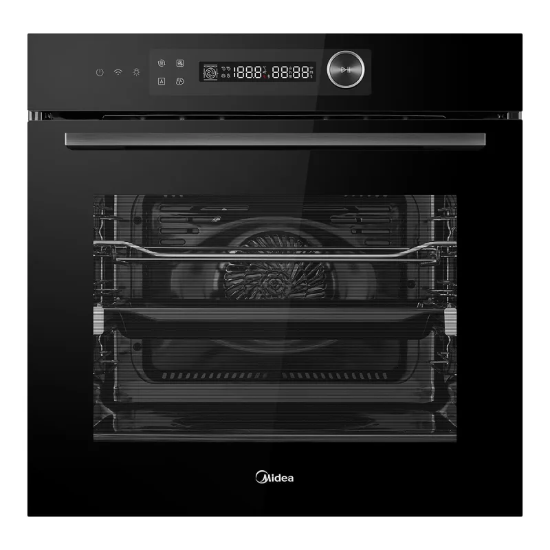Midea - Horno multifunción Midea pirolítico 72 litros - MBO7NP30E4-BK.