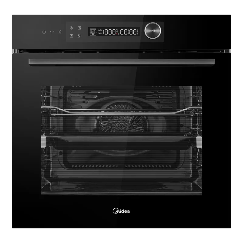 Midea - Horno Multifunción Midea limpieza Hidrólisis 72 litros - MBO7NM30E4-BK.