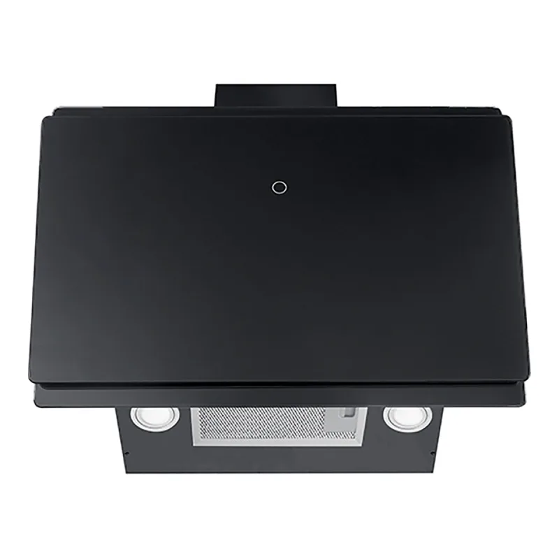 Mepamsa - Campana decorativa Mepamsa aspiración perimetral e inferior - Luna Plus cristal negro 90.