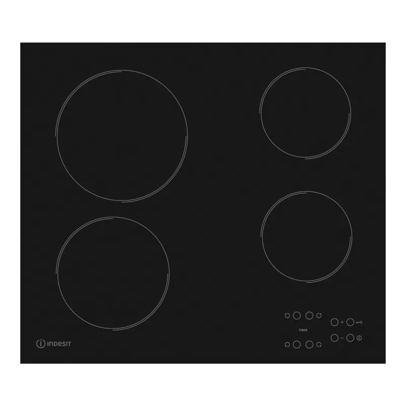 Indesit - Placa vitrocerámica Indesit 4 zonas de cocción - RI 161 C (ES).