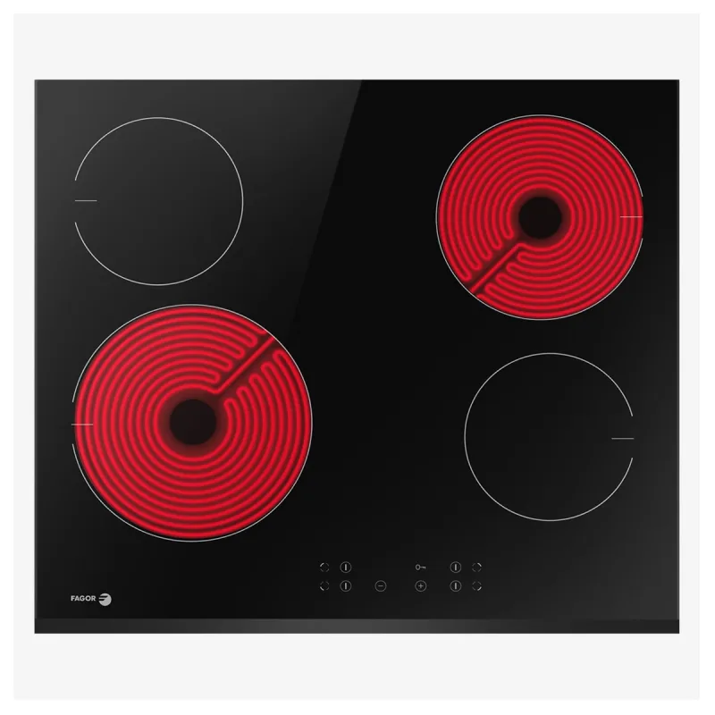 Fagor - Placa vitrocerámica Fagor 4 zonas de cocción - 3VFT-40AS.