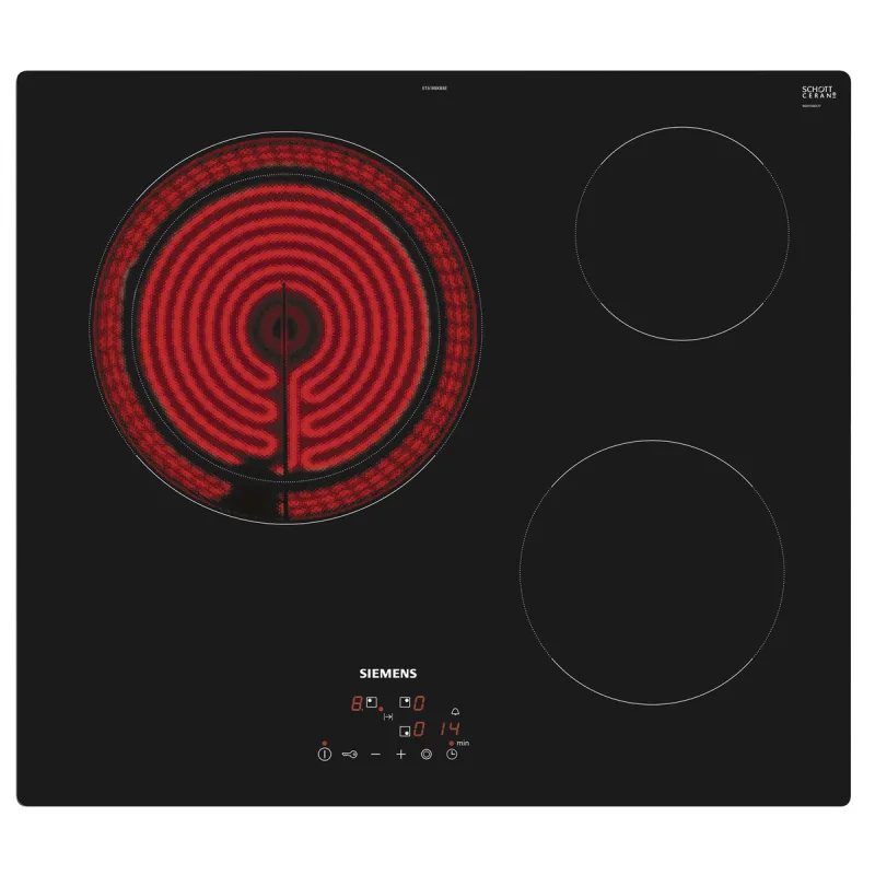 Siemens - Placa vitrocerámica Siemens 3 zonas de cocción - ET61RBKB8E.