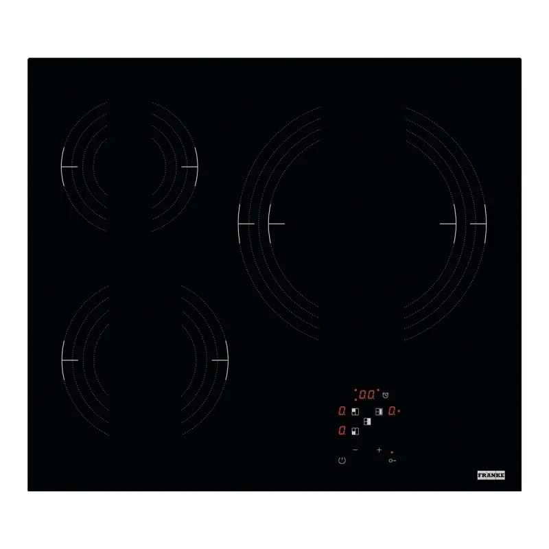 Franke - Placa vitrocerámica Franke 1080669348 con 3 zonas de cocción.