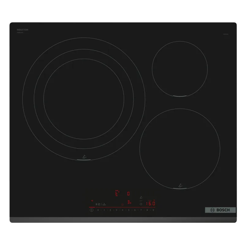 Bosch - Placa de inducción Bosch con 3 zonas de cocción, sin perfiles - PID631HC1E.