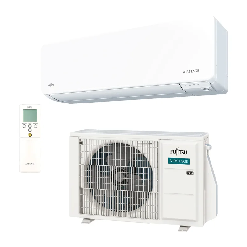 Fujitsu - Aire acondicionado Split 1x1 Fujitsu Inverter con 2.150 Frig/h y 2.407 Kcal/h - ASY25-KGTG.