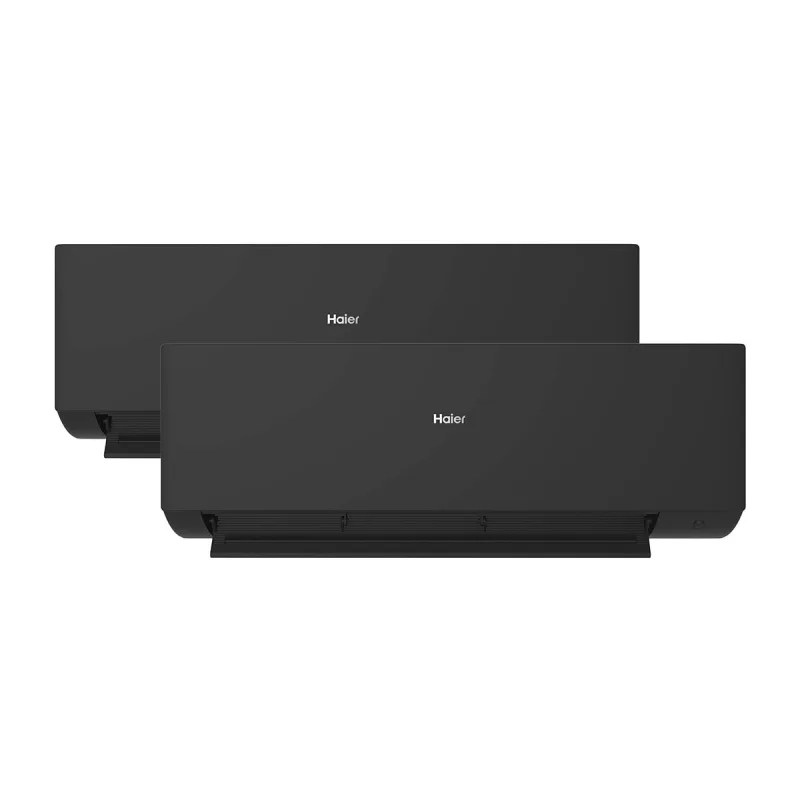 Haier - Aire acondicionado Multisplit 2x1 Haier Inverter con 3.010 frig/h + 3.010 frig/h - Expert Negro 35+35/50.