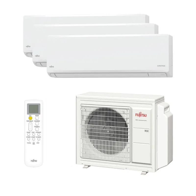 Fujitsu - Aire acondicionado Multisplit 3x1 Fujitsu Inverter - ASY3520U3MI-KN.