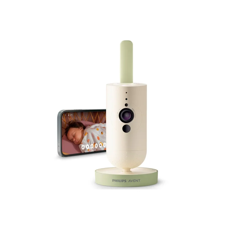 Philips Avent - Vigilabebés Philips Avent cámara conectada con app Baby monitor, siempre conectado desde cualquier lugar.