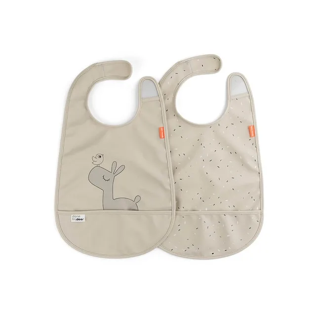 Done by Deer - Baberos impermeables Done By Deer sin manga pack 2ud.