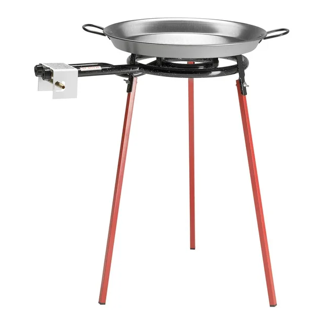 Vaello La Valenciana - Lote paellera, quemador y patas Vaello La Valenciana.