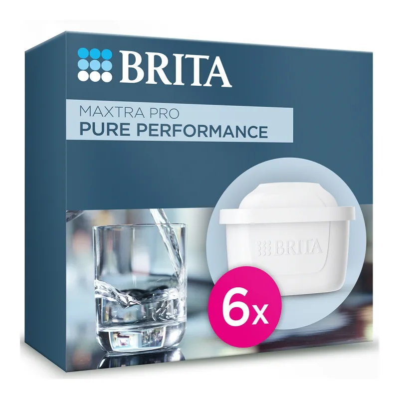 Brita - Pack 6 filtros de agua Maxtra Pro Pure Performance Brita.