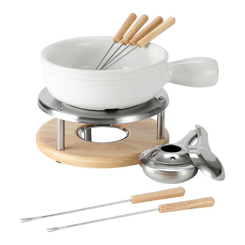 El Corte Inglés - Fondue de cerámica blanca El Corte Inglés.