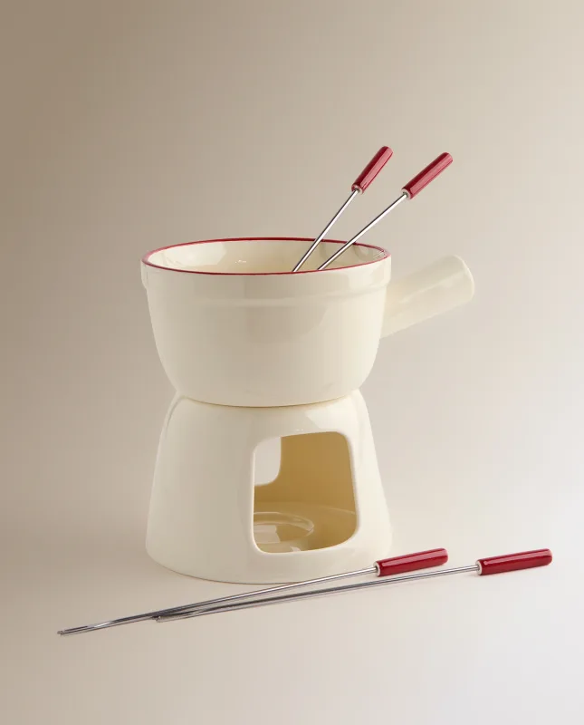 El Corte Inglés - Fondue de cerámica para 4 personas.