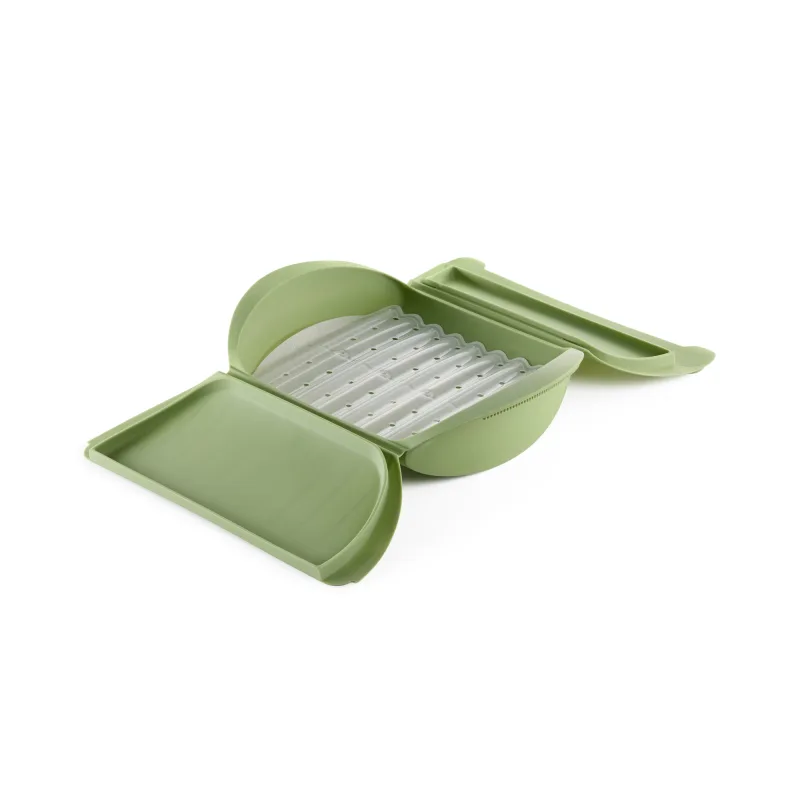 Lékué - Estuche de vapor de silicona con bandeja con capacidad para 4 personas Lékué.